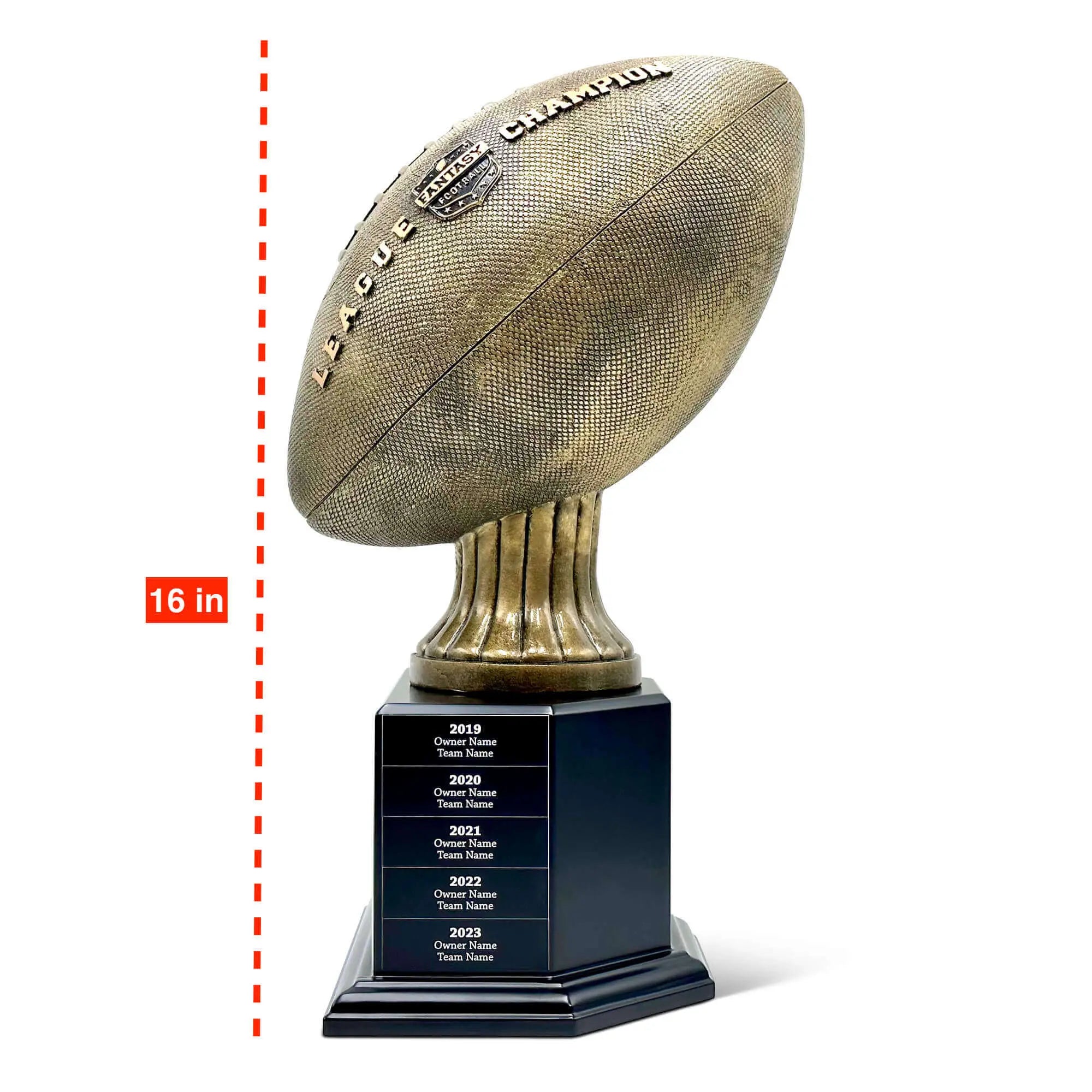 Fantasy Football Golden Trophy - 25 Year Perpetual