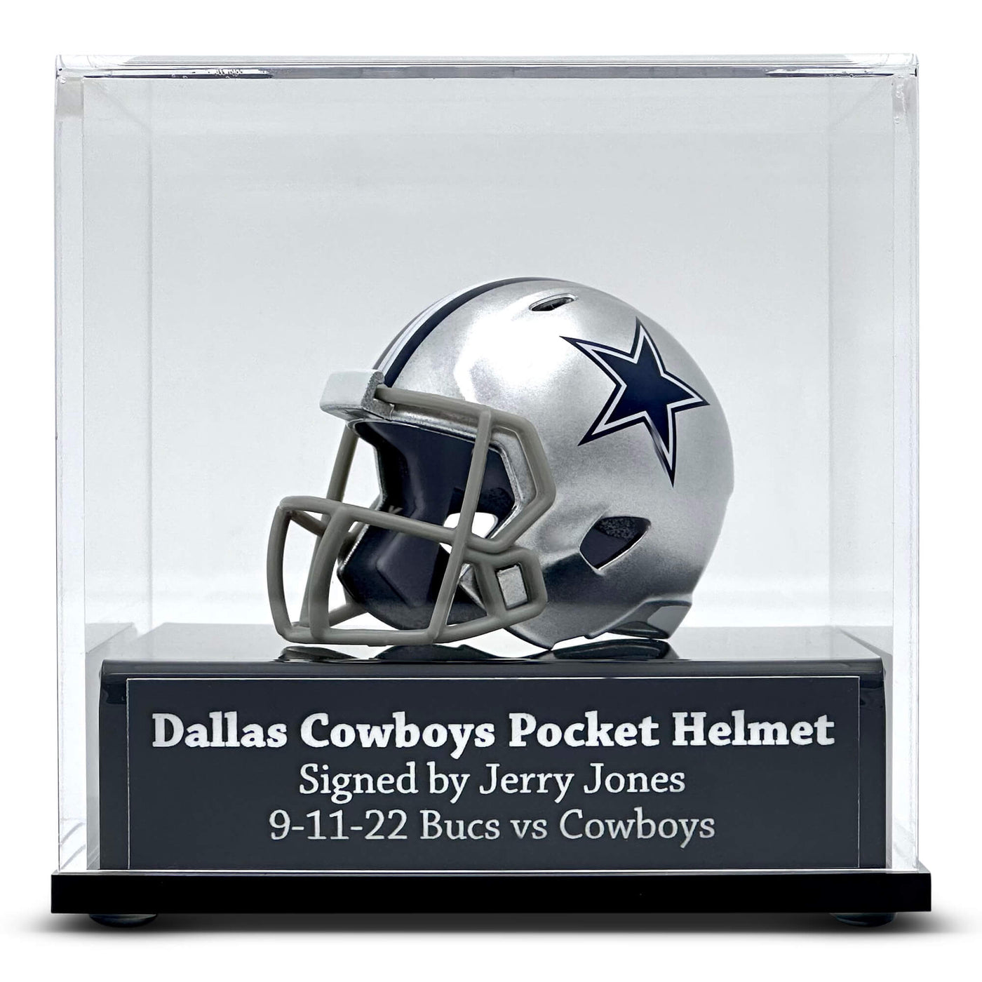 Dallas Cowboys Helmet Display Case - Football Helmet Logo Display Cases