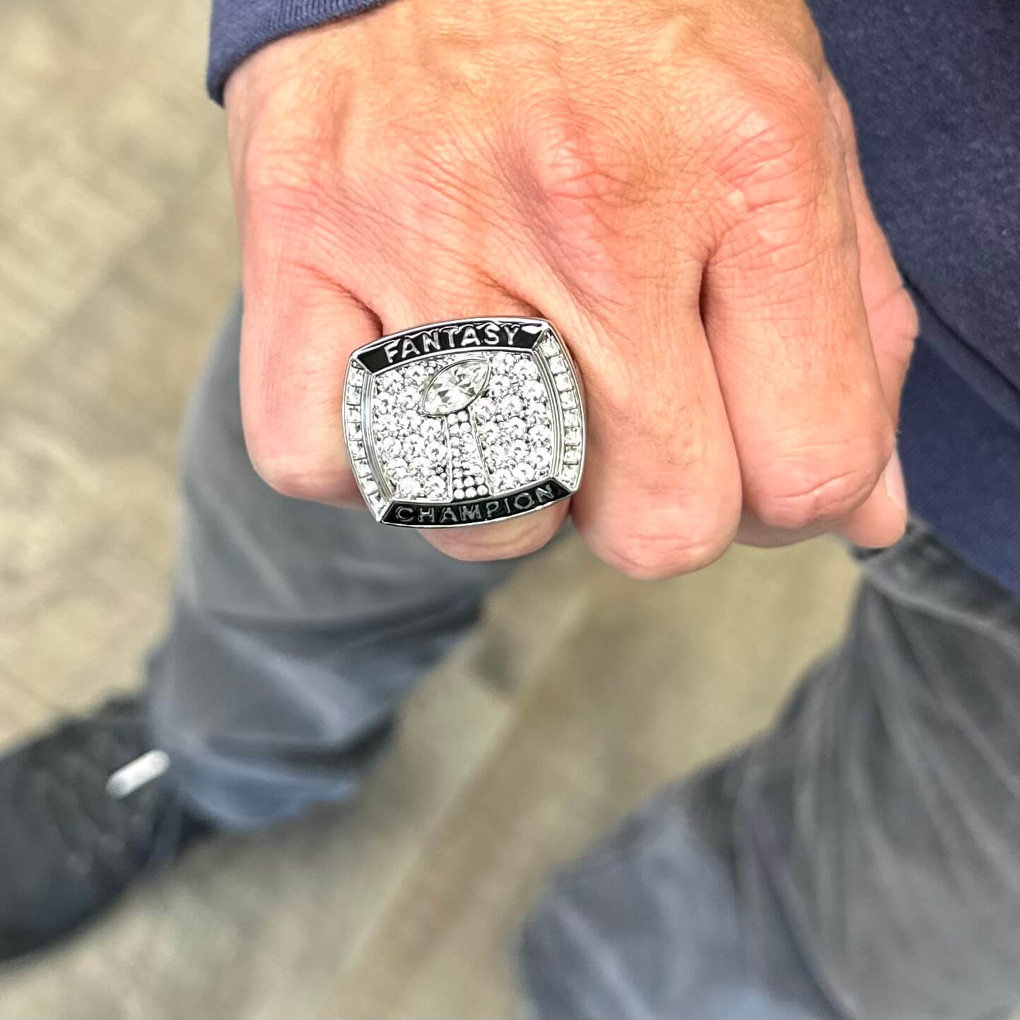 The High Roller Fantasy Football Championship Ring